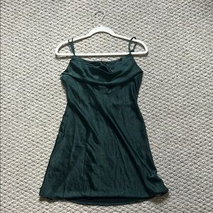 Hello Molly Dark Green Slip Dress